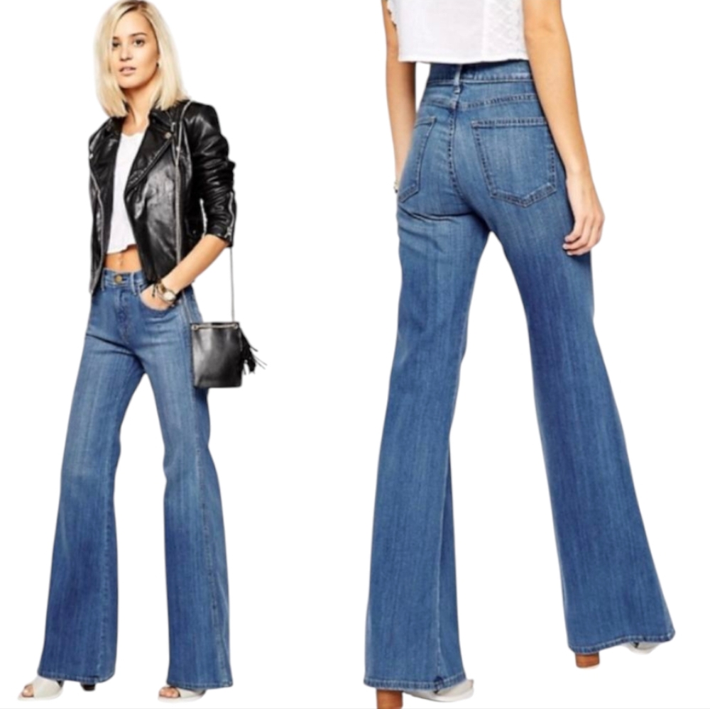 CURRENT/ELLIOT "The Girl Crush" jeans trouser wide leg Style#1651-0967 sz 24/0